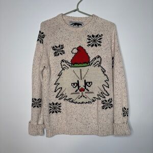 Character Hero Urban Outfitters Grumpy Cat Ugly Christmas Sweater Size XS Unisex